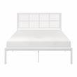 Lexicon Sanibel Metal Frame Queen Metal Platform Bed in White