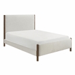 Lexicon Julian Chenille Full Platform Bed in Beige