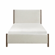 Lexicon Julian Chenille Full Platform Bed in Beige
