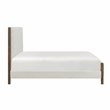 Lexicon Julian Chenille Full Platform Bed in Beige