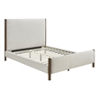 Lexicon Julian Chenille Full Platform Bed in Beige