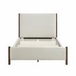 Lexicon Julian Chenille California King Platform Bed in Beige