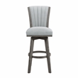 Lexicon Corvallis Velvet Swivel Pub Height Chair in Gray