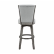 Lexicon Corvallis Velvet Swivel Pub Height Chair in Gray