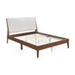 Lexicon Jasper Chenille Queen Platform Bed in Light gray