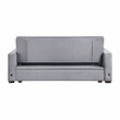 Lexicon Grady Velvet Convertible Sofa with Hidden Storage and Cup Holders