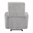 Lexicon Lyndon Chenille Glider Reclining Chair in Gray