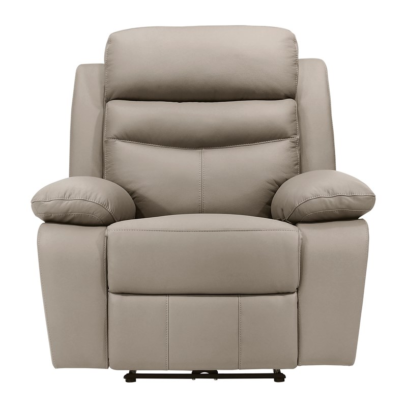 Lexicon Hancock Leather Power Reclining Chair in Latte