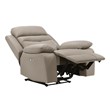 Lexicon Hancock Leather Power Reclining Chair in Latte