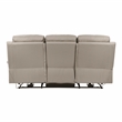 Lexicon Hancock Leather Power Double Reclining Sofa in Latte