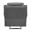 Lexicon Laconia Leather Reclining Chair in Dark gray