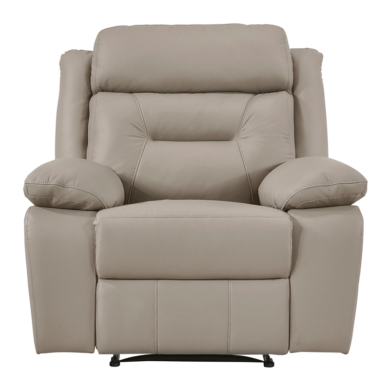 Lexicon Laconia Leather Reclining Chair in Latte