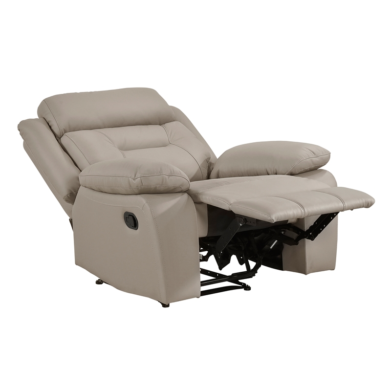 Lexicon Laconia Leather Reclining Chair in Latte