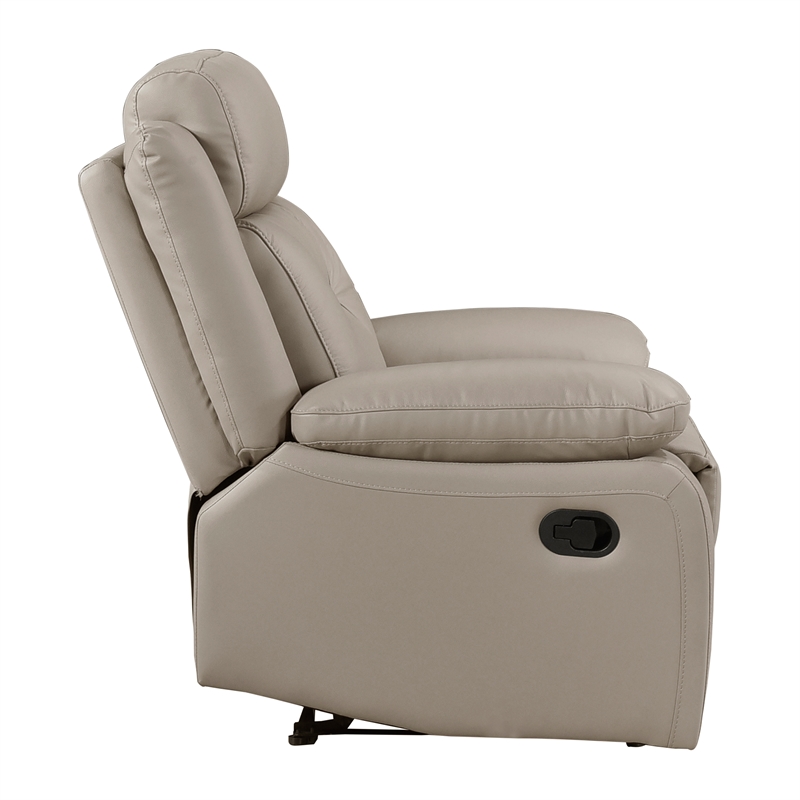 Lexicon Laconia Leather Reclining Chair in Latte