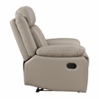 Lexicon Laconia Leather Reclining Chair in Latte