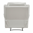 Lexicon Laconia Leather Reclining Chair in Silver