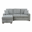 Lexicon Waitsfield 2-Piece Textured Sectional with Left Chaise in Gray
