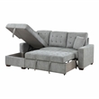 Lexicon Waitsfield 2-Piece Textured Sectional with Left Chaise in Gray