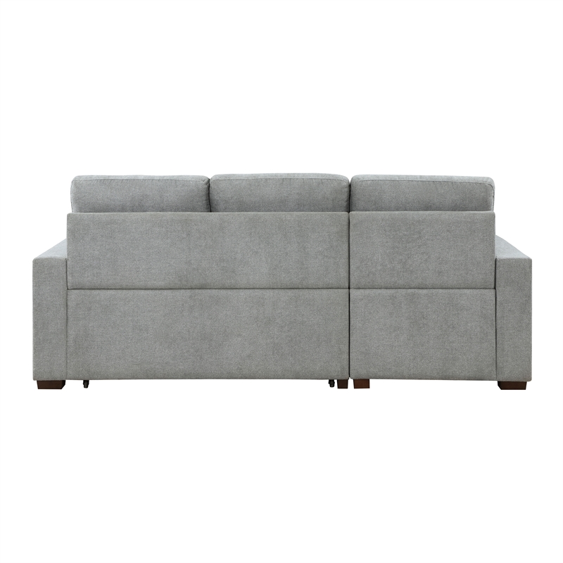 Lexicon Waitsfield 2-Piece Textured Sectional with Left Chaise in Gray