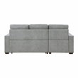 Lexicon Waitsfield 2-Piece Textured Sectional with Left Chaise in Gray