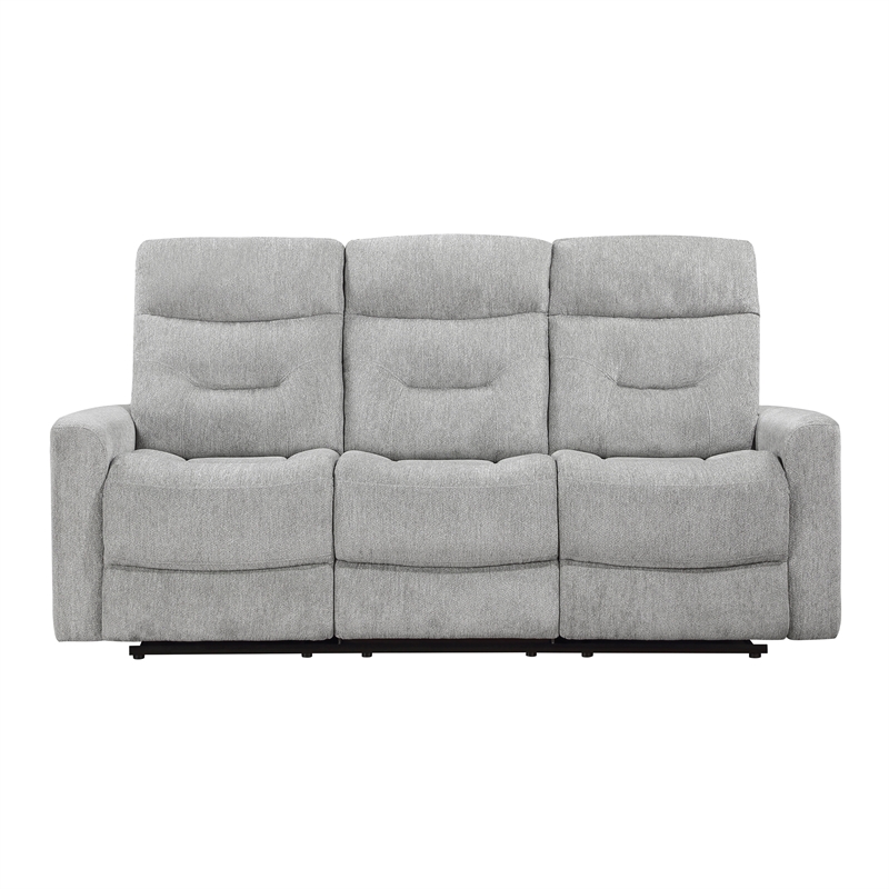 Lexicon Lyndon 2-Piece Chenille Sofa Set in Gray