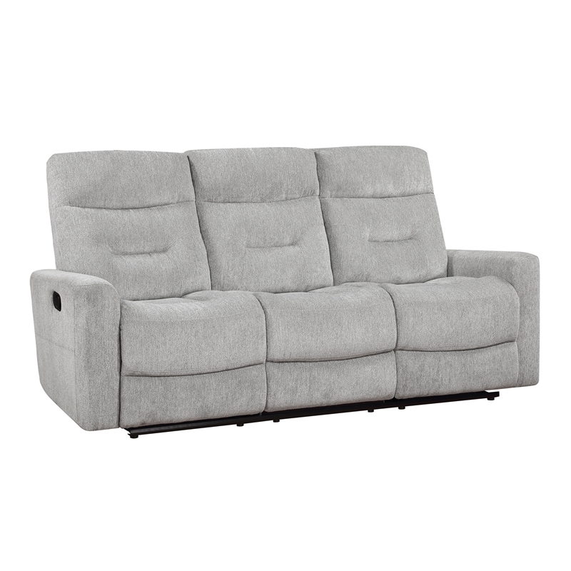 Lexicon Lyndon 2-Piece Chenille Sofa Set in Gray