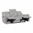 Lexicon Lyndon 2-Piece Chenille Sofa Set in Gray
