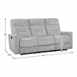 Lexicon Lyndon 2-Piece Chenille Sofa Set in Gray