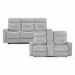 Lexicon Lyndon 2-Piece Chenille Sofa Set in Gray