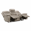 Lexicon Hancock 2-Piece Leather Sofa Set in Latte