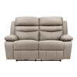 Lexicon Hancock 2-Piece Leather Sofa Set in Latte