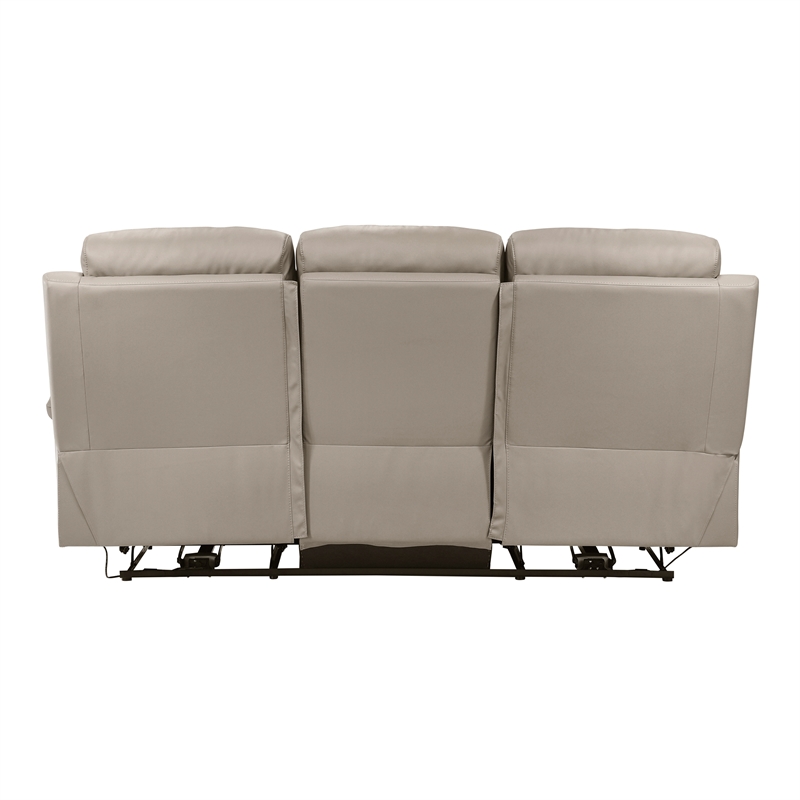 Lexicon Hancock 2-Piece Leather Sofa Set in Latte