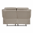 Lexicon Laconia 2-Piece Leather Sofa Set in Latte