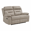 Lexicon Laconia 2-Piece Leather Sofa Set in Latte