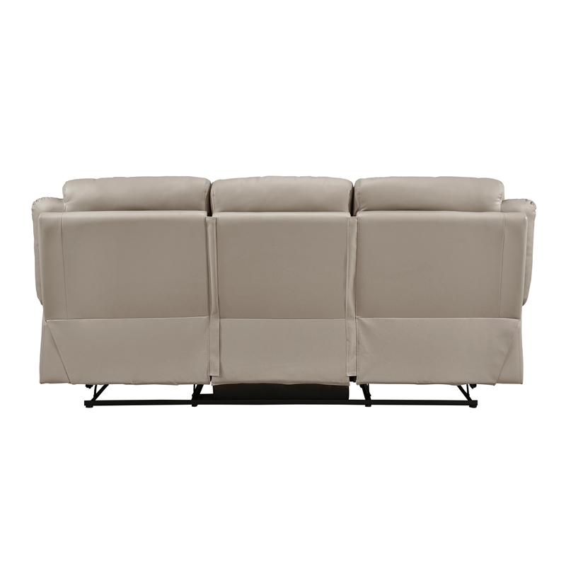 Lexicon Laconia 2-Piece Leather Sofa Set in Latte