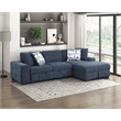 Lexicon Raife 2-Piece Chenille Sectional with Right Chaise in Blue