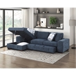 Lexicon Raife 2-Piece Chenille Sectional with Left Chaise in Gray