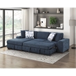 Lexicon Raife 2-Piece Chenille Sectional with Left Chaise in Gray
