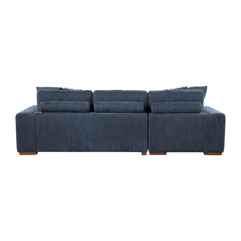 Lexicon Raife 2-Piece Chenille Sectional with Left Chaise in Gray