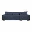 Lexicon Raife 2-Piece Chenille Sectional with Left Chaise in Gray