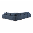 Lexicon Raife 4-Piece Chenille Sectional with Left Chaise in Gray