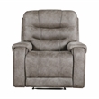 Lexicon Oberon Microfiber Reclining Chair in Grayish brown