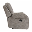 Lexicon Oberon Microfiber Reclining Chair in Grayish brown