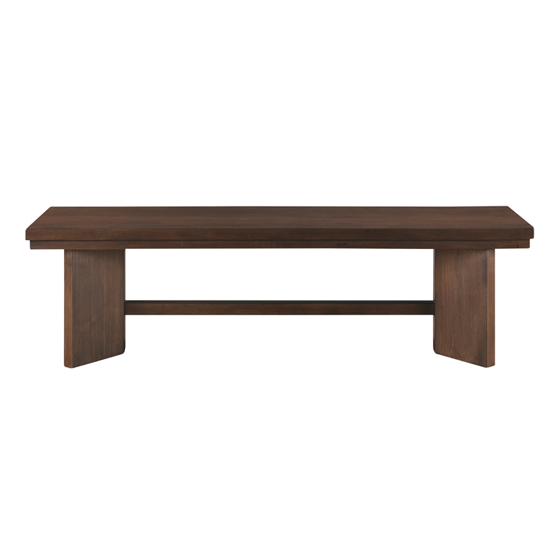 Lexicon Franco Wood Dining Bench in Walnut