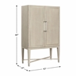 Lexicon Genoa Asian Hardwood Bar Cabinet in Light Oak