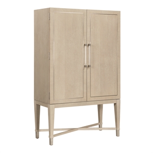 Lexicon Genoa Asian Hardwood Bar Cabinet in Light Oak