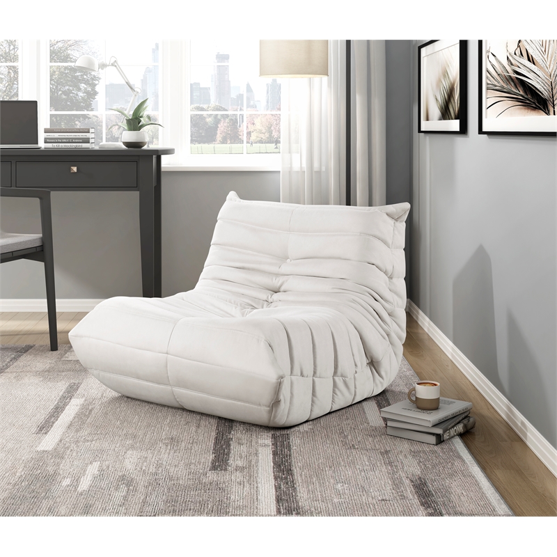 Lexicon Seven Microfiber Accent chair in Beige