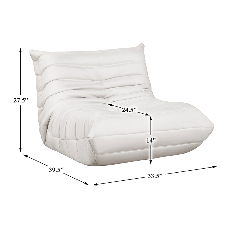 Lexicon Seven Microfiber Accent chair in Beige