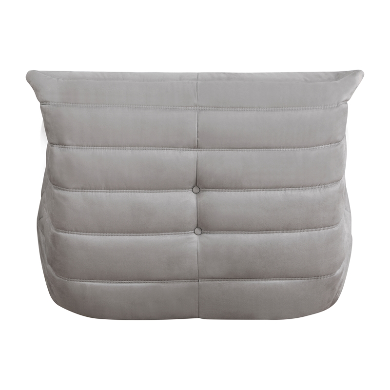 Lexicon Seven Microfiber Accent chair in Gray