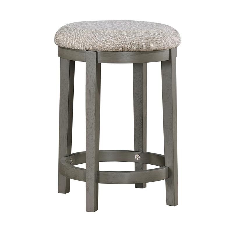 Lexicon Trudy Textured Counter Height Stool set of 2 in Gray